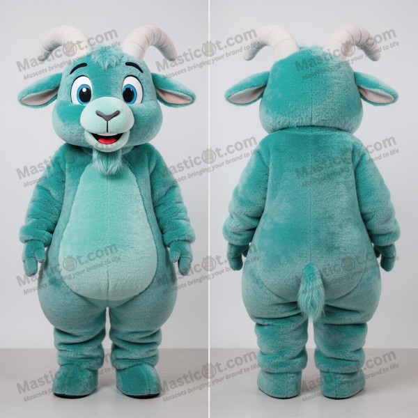 Mascotă de capră Angora pluș teal - Masticot.com