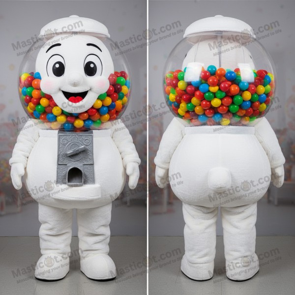 Cherry Red Round Gumball Machine Mascot - Masticot.com