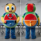 Teal velvety ping pong table mascot - Ping Pong Table - MASTICOT_539 - Masticot.com