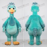 Turquoise Rounded Emu Mascot - Masticot.com