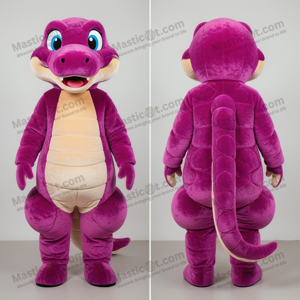 Magenta Python-kostyme med tegneserieutseende - Masticot.com