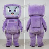Lavender Rounded Computer Mascot - Masticot.com