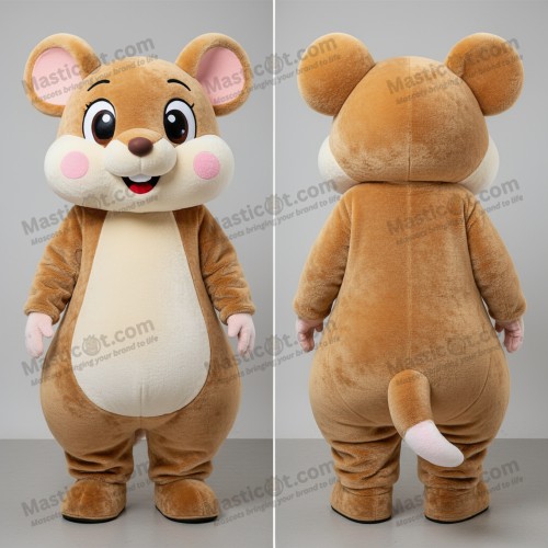 Hazel Brown Cartoon Dormouse Mascot - Masticot.com