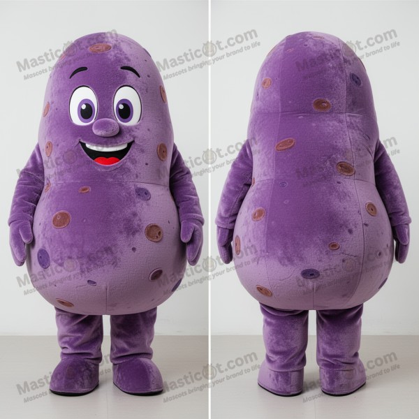 Rotund purple potato mascot - Masticot.com