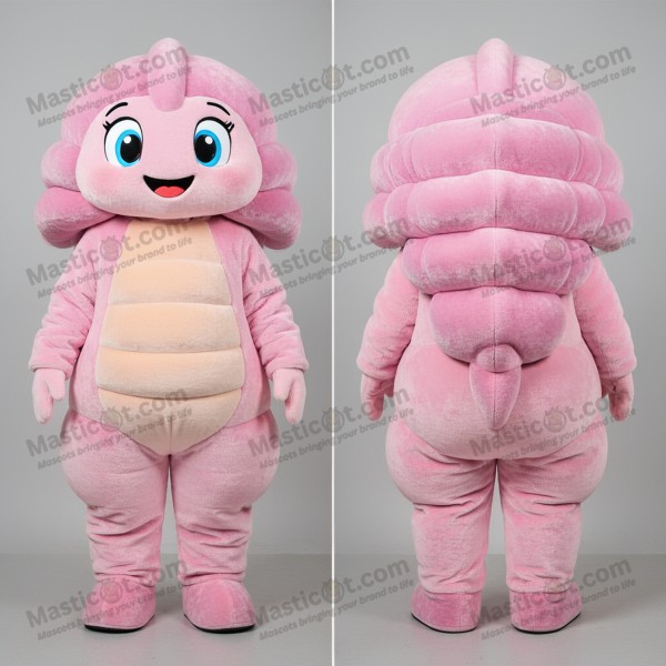 Pink Velveteen Cartoon Trilobite Mascot - Masticot.com
