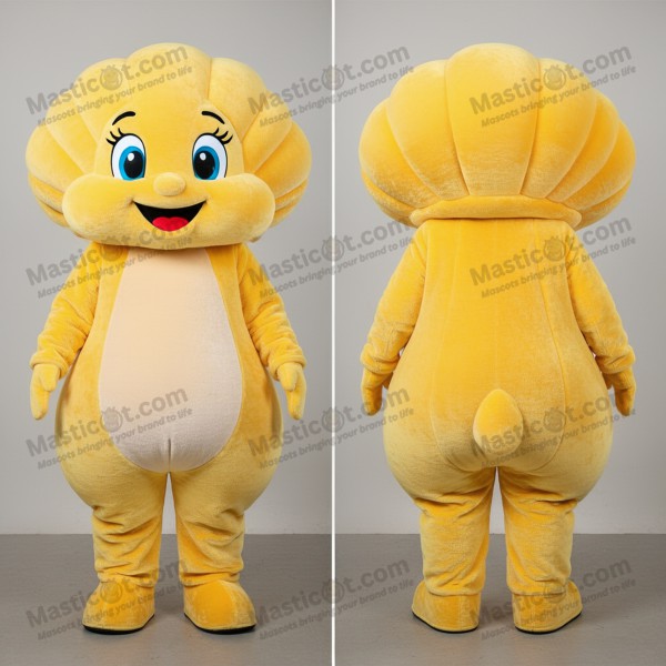 Gullgul Humoristisk Muslingkremsel Mascot - Masticot.com
