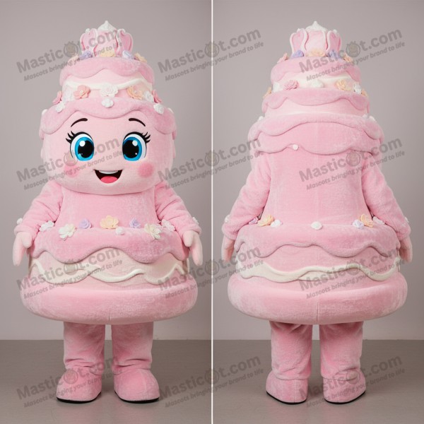 Blush Pink Fløjlsagtig Bryllupskage Mascot - Masticot.com