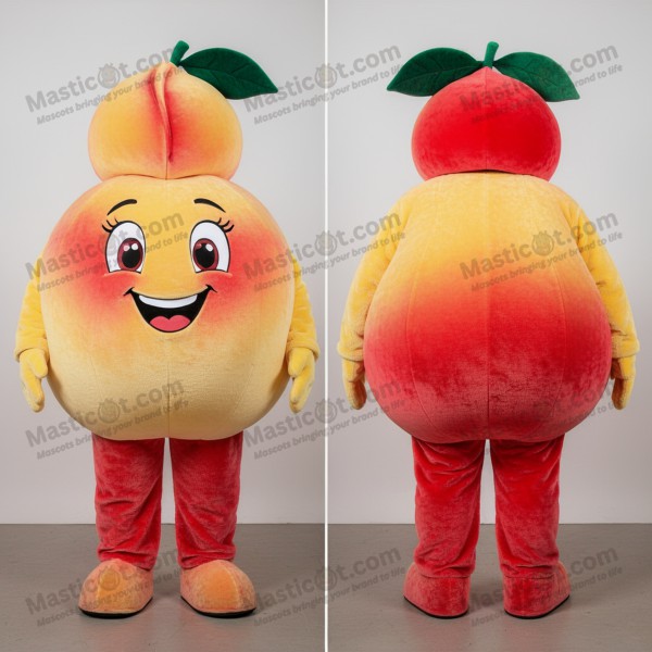 Myk ferskenfarget baseball-maskot - Masticot.com