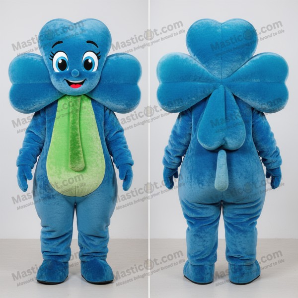 Modrý čtyřlístek – maskot ve tvaru čtyřlístku - Masticot.com