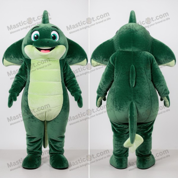 Elegant maskot mořského ježka zelené barvy - Masticot.com