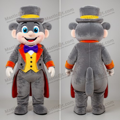 Charcoal Gray Whimsical Ring Master Mascot - Masticot.com