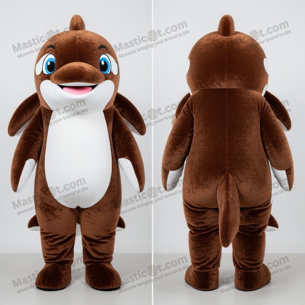 Costum mascotă orcă din fleece, gri cărbune - Masticot.com