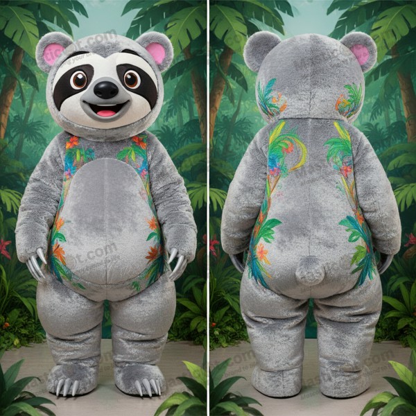 Sølvfløyelsmyk Brunskogsbjørn Maskot - Masticot.com