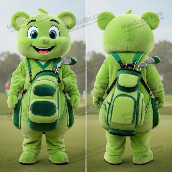 Mascota de bolsa de golf acolchada en color verde lima -