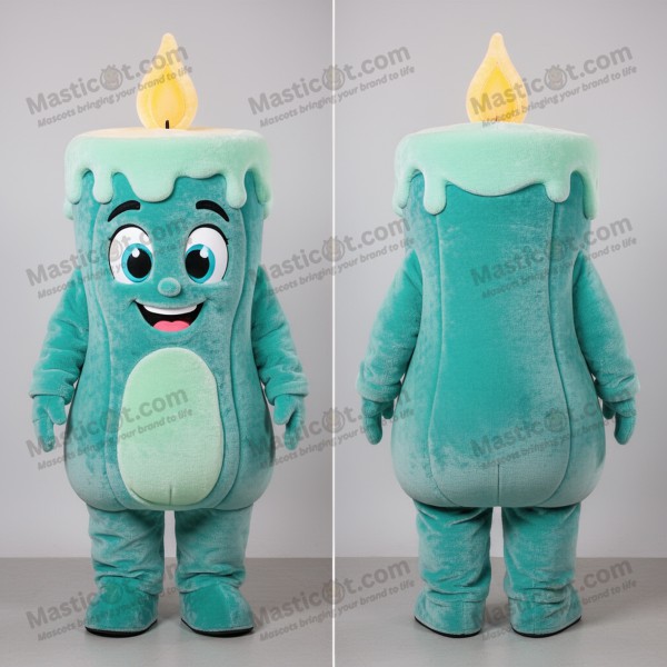 Blåfiolett duftlys-maskot - Masticot.com