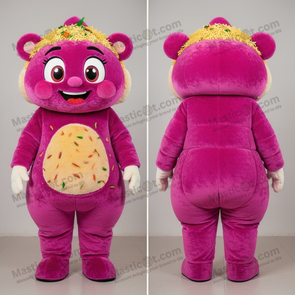 Magenta velvety biryani mascot - Masticot.com