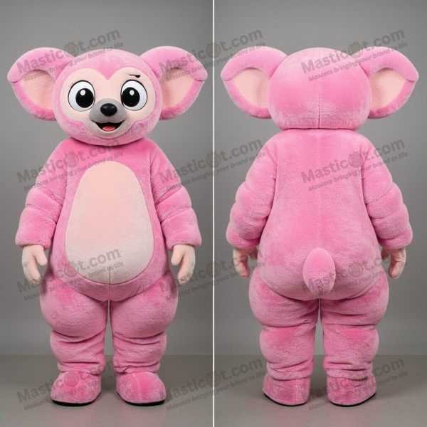 Růžový plyšový maskot ayeaye - Masticot.com