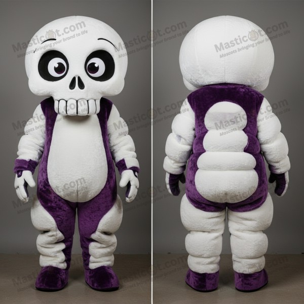 White grinning skull mascot - Masticot.com