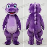 Violette Samt-Eidechse Maskottchen - Masticot.com