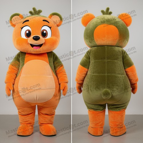 Olive orange rounded orange mascot - Masticot.com