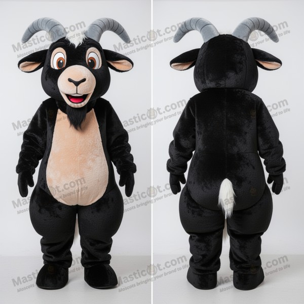 Mascota de cabra Boer negra aterciopelada - Masticot.com