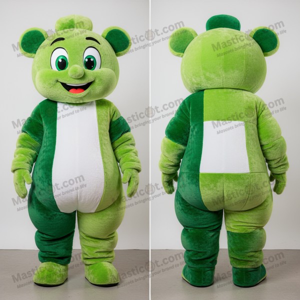 Lime Green Cartoon Irish Flag Mascot - Masticot.com