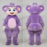 Lavender flexible contortionist mascot - Masticot.com