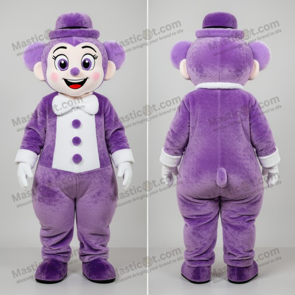 Lavender silent mime mascot - Masticot.com