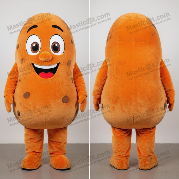Orange rounded potato mascot - Masticot.com