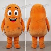 Mascote de batata laranja arredondada - Batata - MASTICOT_6081 - Masticot.com