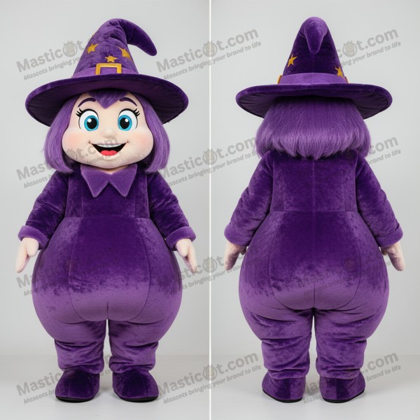 Maskot Čarodějky Fialkový Sametový Vír - Masticot.com