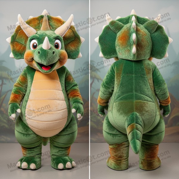 Mascotă Triceratops Albastru Ceresc Catifelat - Masticot.com