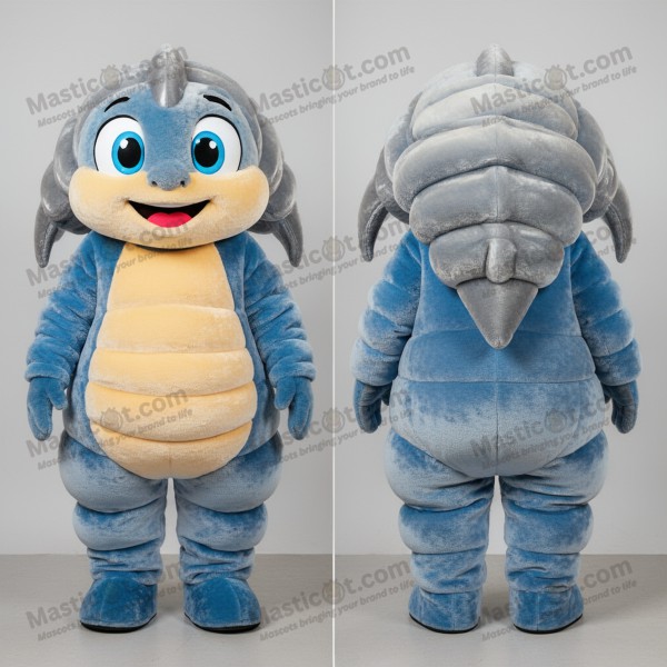 Silver Gradient Cartoon Trilobite Mascot - Masticot.com