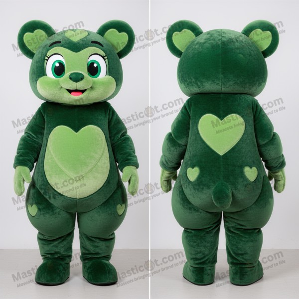 Hjertevarm Skoggrøn Allianse Maskot - Masticot.com
