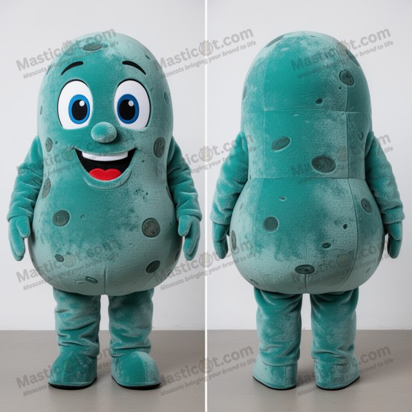 Teal Velvet Cartoon Potato Mascot - Masticot.com