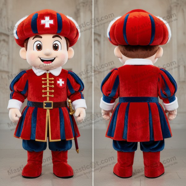 Mascote Suíço Guardião Crimson Brave - Masticot.com