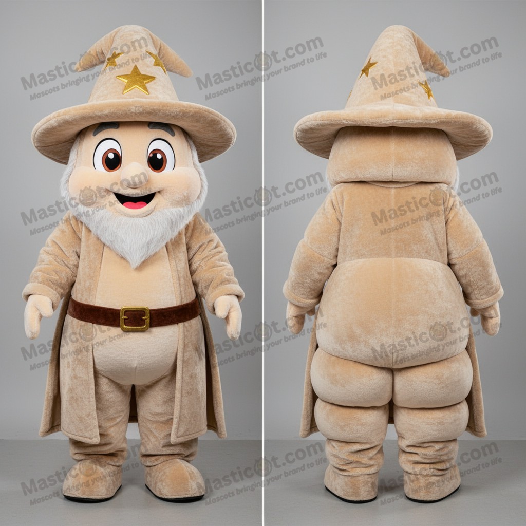 Beige Velour Trold Maskot - Masticot.com