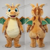 Brun Rund Dimorphodon Maskot - Masticot.com