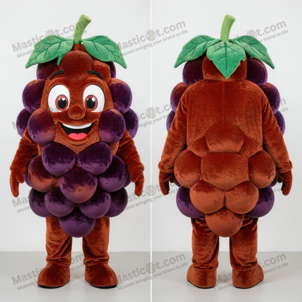 Rust green velvety grape mascot - Masticot.com