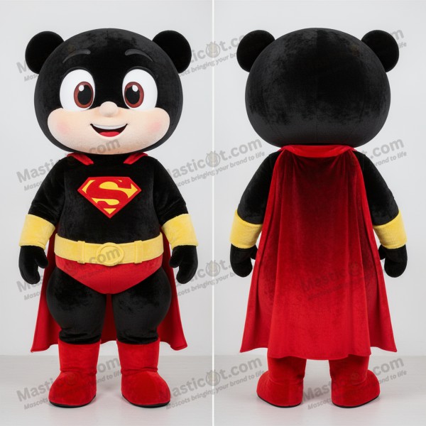 Crimson broad shouldered superhero mascot - Masticot.com