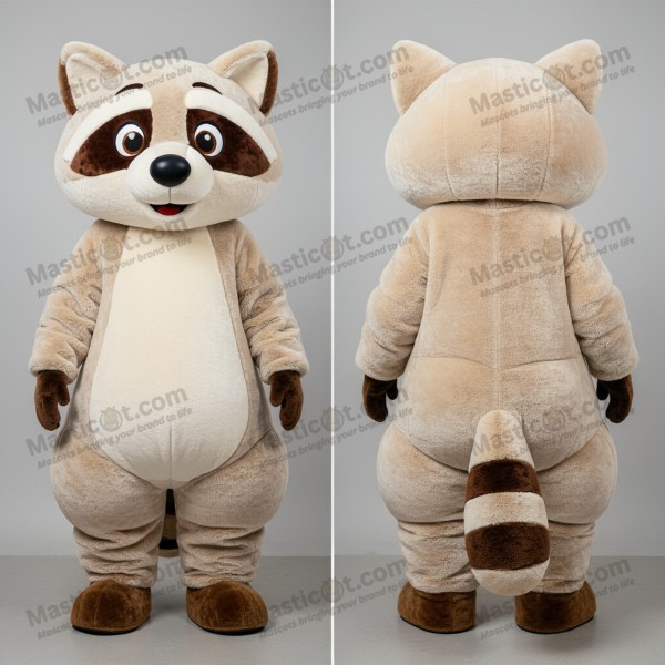 Cream velvety squirrel momentum mascot - Masticot.com