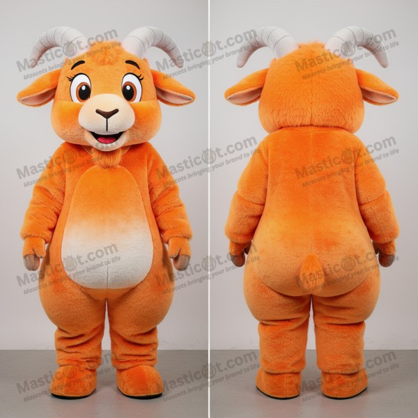 Mascotă Capră Angora Culoare Caise - Masticot.com