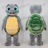 Gray plush shelled sea turtle mascot - Masticot.com