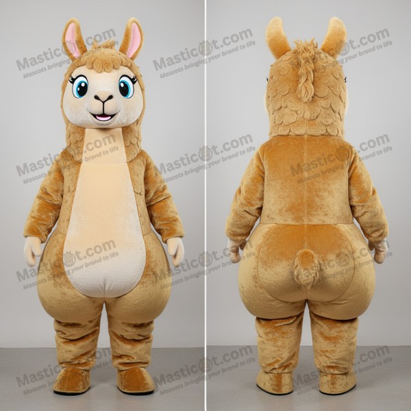 Mascotă moale aurie de lamă - Masticot.com