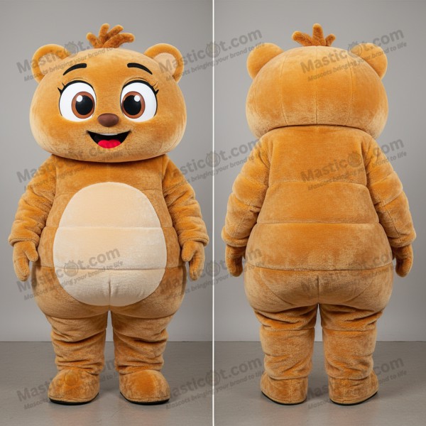Bruine Pluche Jambalaya Mascotte - Masticot.com