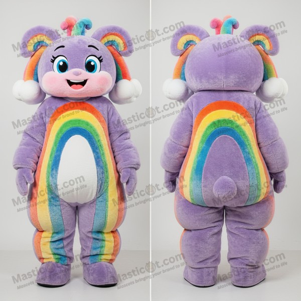 Lavender vibrant rainbow mascot - Masticot.com