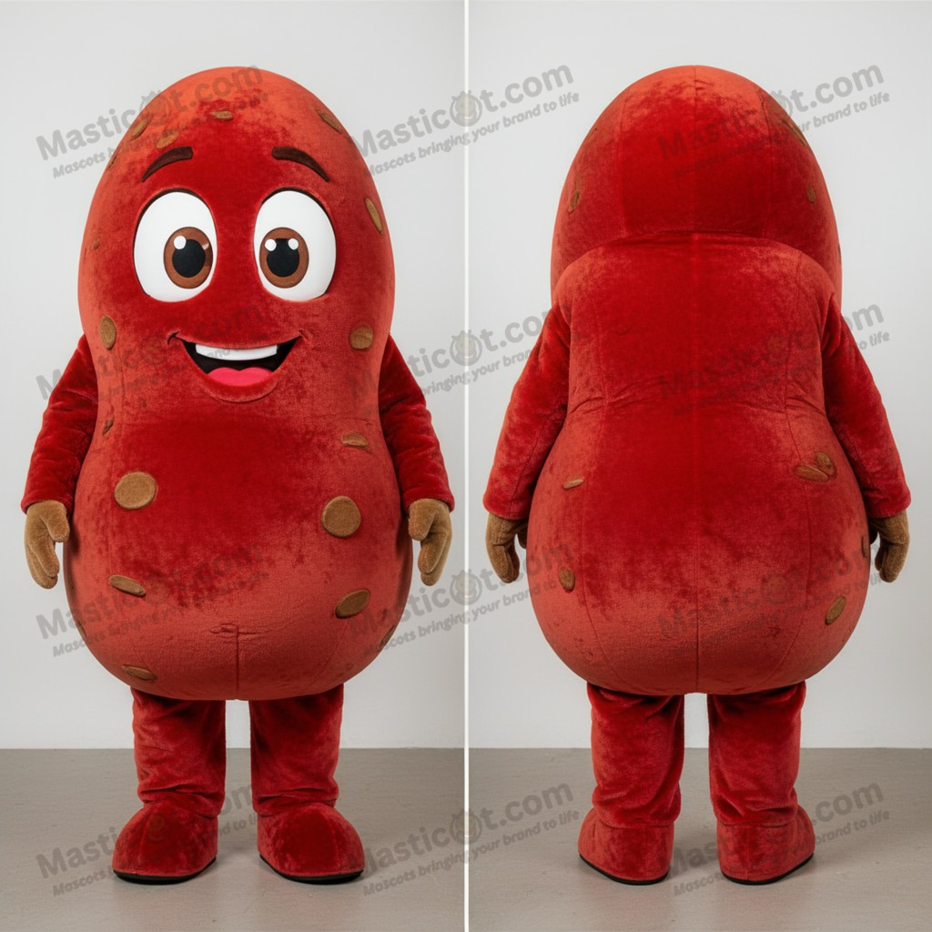 Ruby Red Round Potato Mascot - Masticot.com