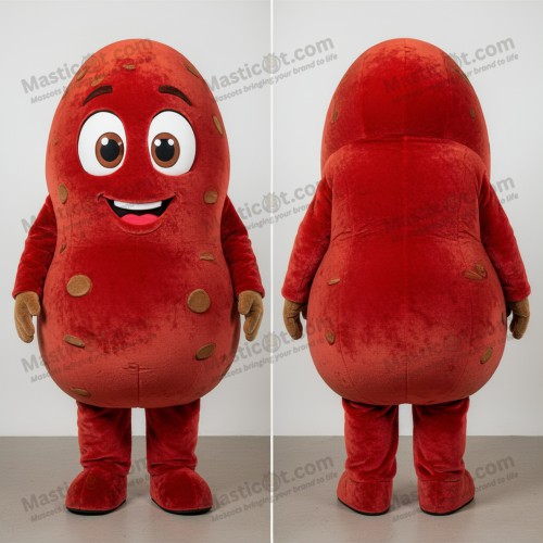 Ruby Red Round Potato Mascot - Masticot.com