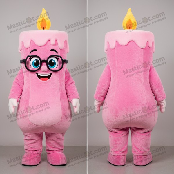 Fløyelsrosa Flamme Duftlys Mascot - Masticot.com