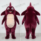 Maroon Velvety Stingray Mascot - Masticot.com
